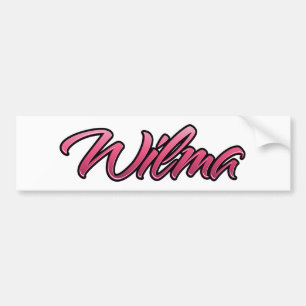 Wilma faded pink sticker