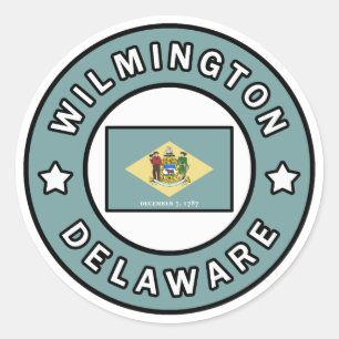 Wilmington Delaware Classic Round Sticker