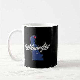 Wilmington Delaware De Map Performance Coffee Mug