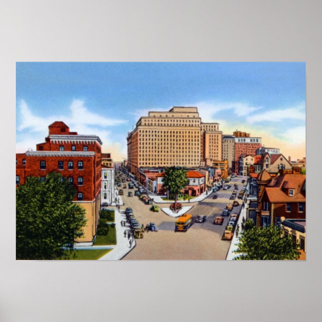 Wilmington Delaware Delaware and Washington St Poster (Front)