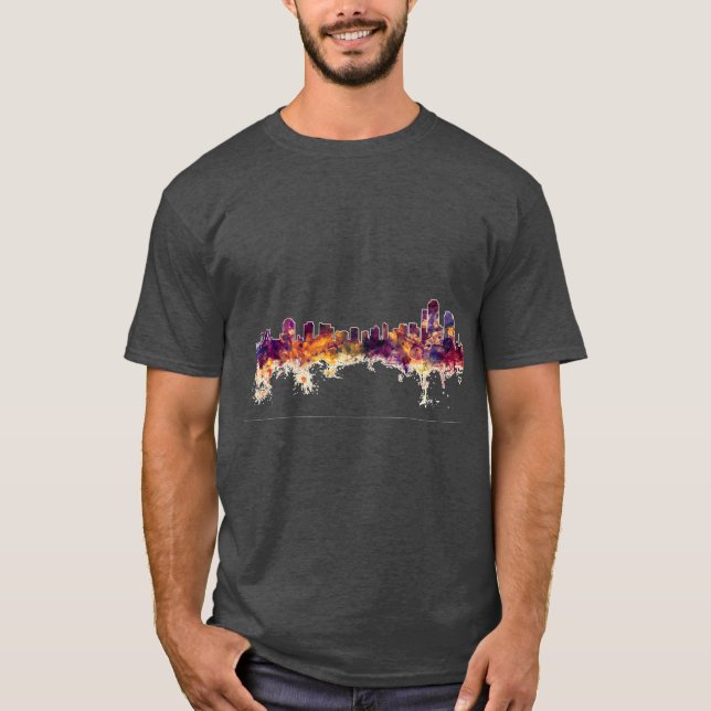Wilmington Delaware Skyline Oversized T-Shirt (Front)