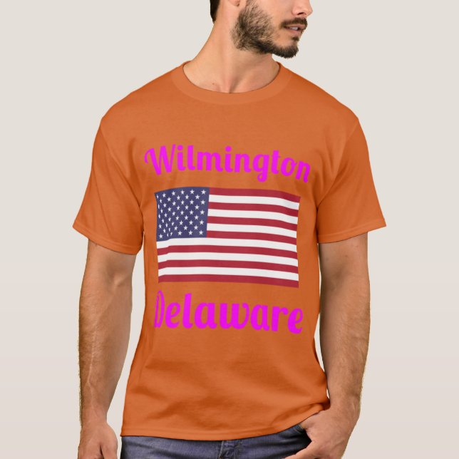 Wilmington Delaware Stylish Prints T-Shirt (Front)