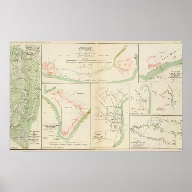 Wilmington, Ft Caswell, Smith's Island, Augusta Poster (Front)