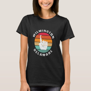 Wilmington Hometown We Are First Delaware Map Vint T-Shirt