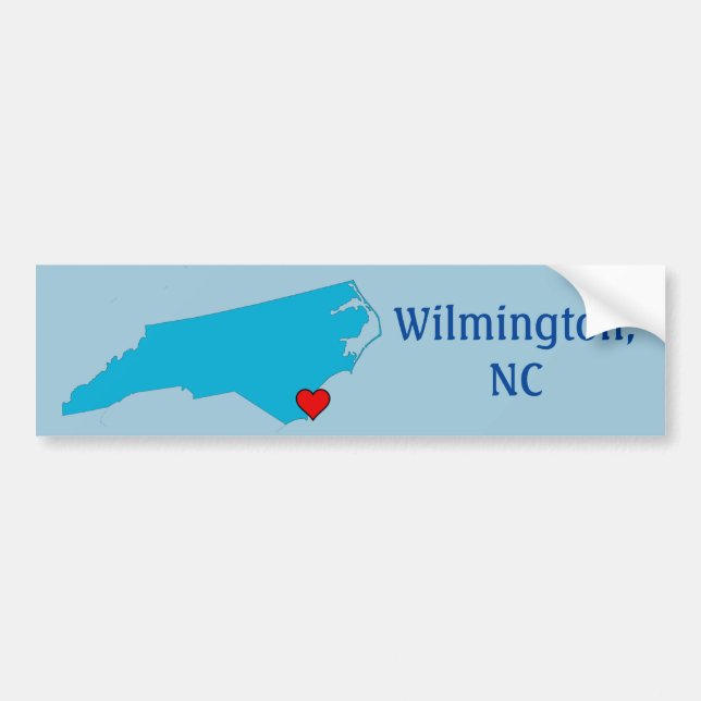 Wilmington, NC Bumper Sticker (Front)