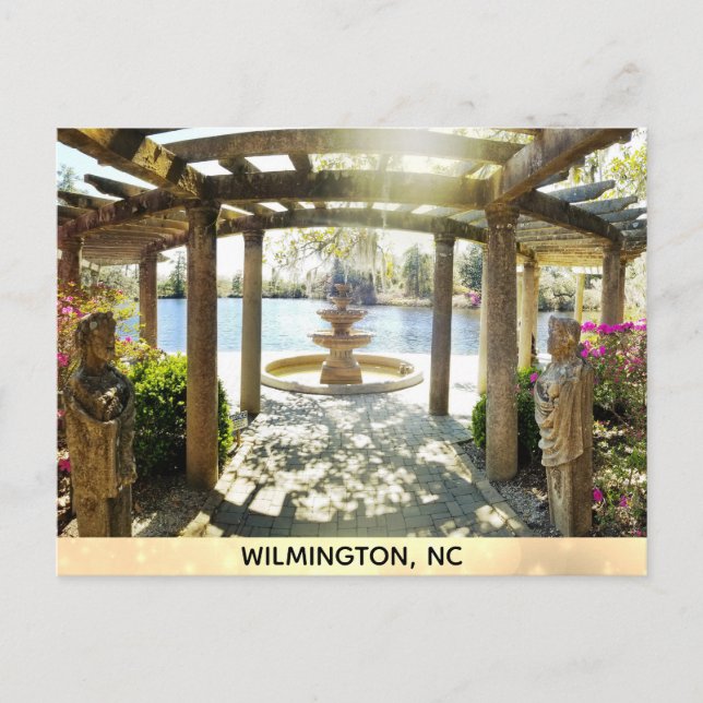 Wilmington North Carolina Airlie Gardens Pergola Postcard (Front)