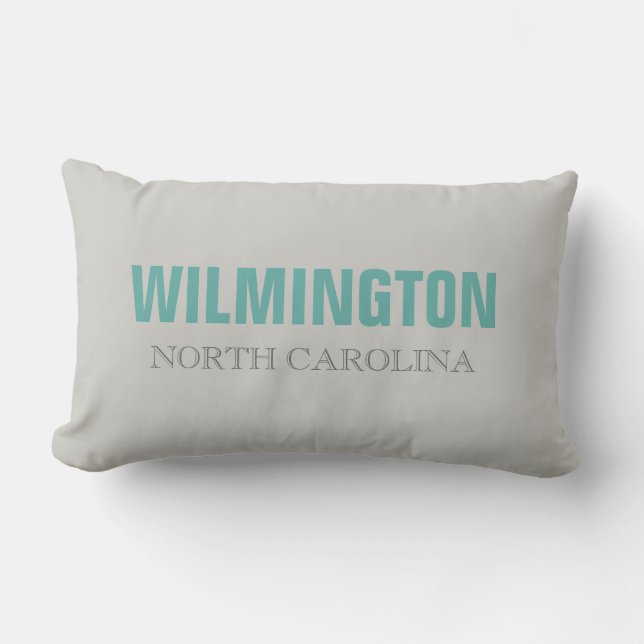 Wilmington North Carolina Beach Throw Pillow (Front)