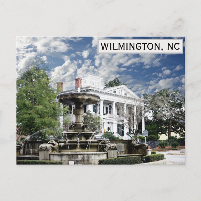 Wilmington North Carolina Bellamy Mansion Travel Postcard (Front)