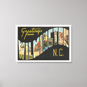Wilmington North Carolina NC Old Vintage Postcard- Canvas Print