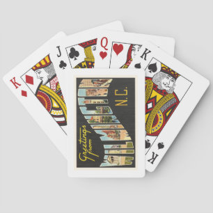 Wilmington North Carolina NC Old Vintage Postcard- Playing Cards