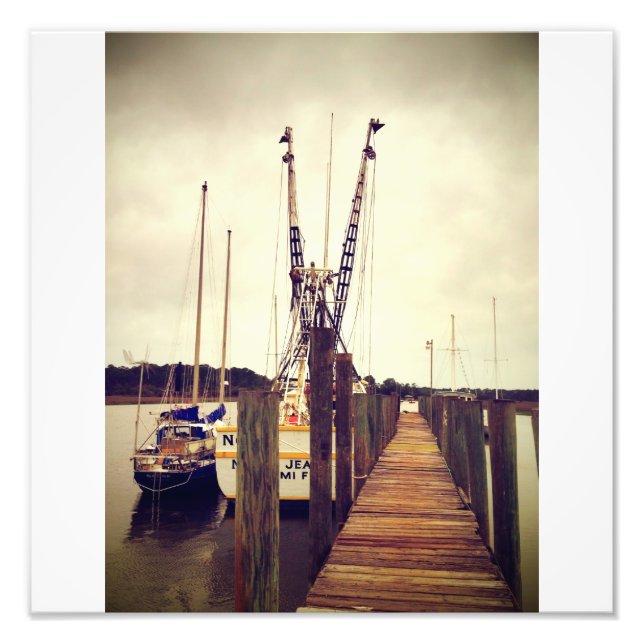 Wilmington Shrimp Boat Photo Print (Front)