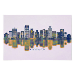 Wilmington Skyline Poster