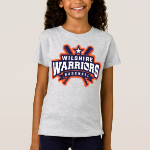 Wilshire Warriors Baseball League Logo T-Shirt