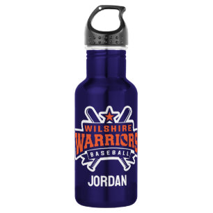 Wilshire Warriors Baseball League White Logo 532 Ml Water Bottle