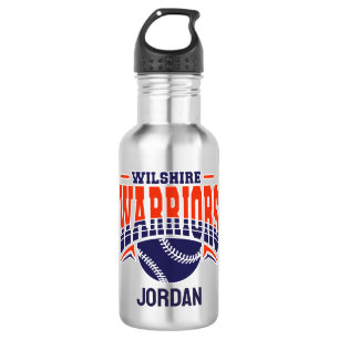 Wilshire Warriors Navy Baseball Logo 532 Ml Water Bottle