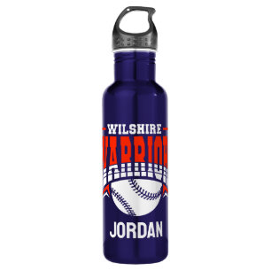 Wilshire Warriors White Baseball Logo 710 Ml Water Bottle