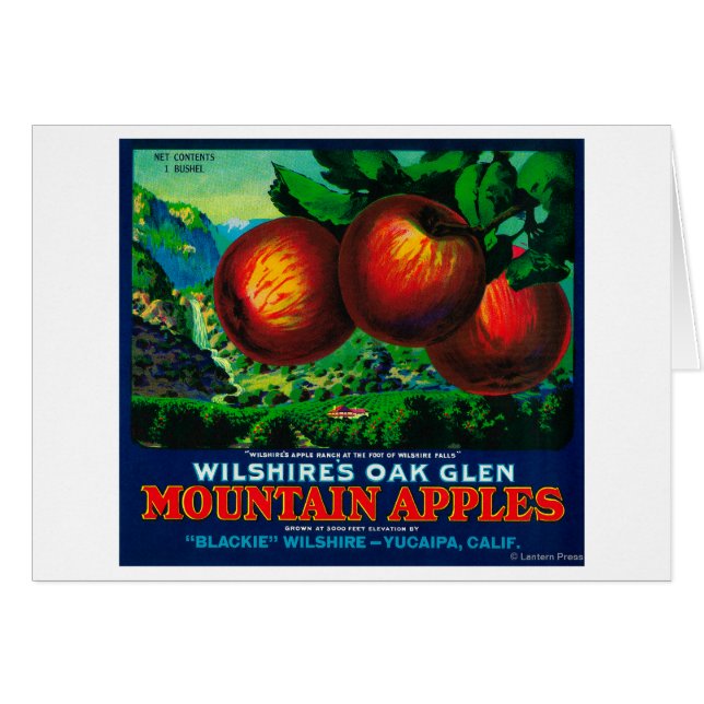 Wilshire's Oak Glen Apple Crate Label (Front Horizontal)