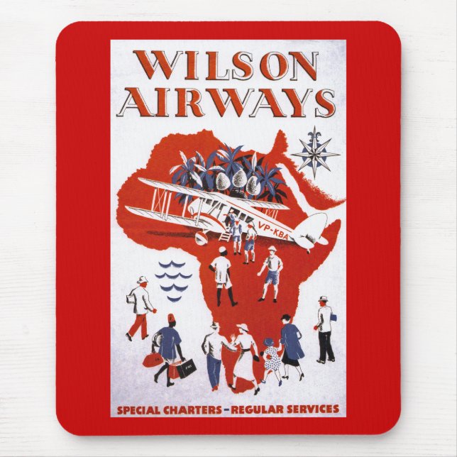 Wilson Airways ~ Africa Mouse Pad (Front)