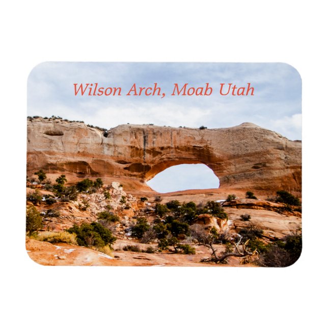 Wilson Arch, Moab Utah Flexible Photo Magnet (Horizontal)