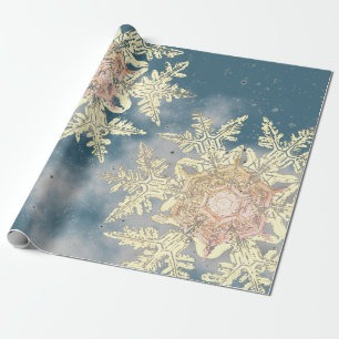 WILSON BENTLEY SNOWFLAKE DESIGN CHRISTMAS WRAPPING PAPER