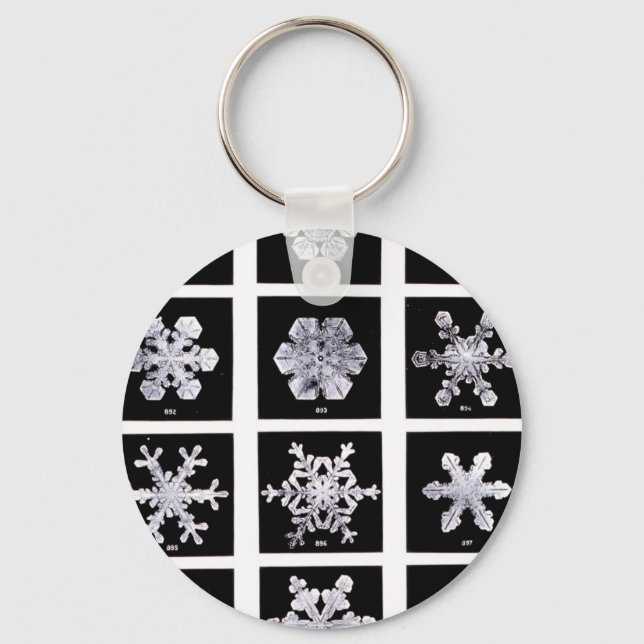 Wilson Bentley Snowflakes Key Ring (Front)