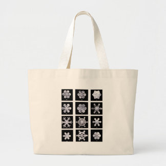 Wilson Bentley Snowflakes Large Tote Bag