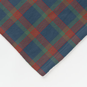 Wilson Clan Blue, Green and Red Tartan Fleece Blanket
