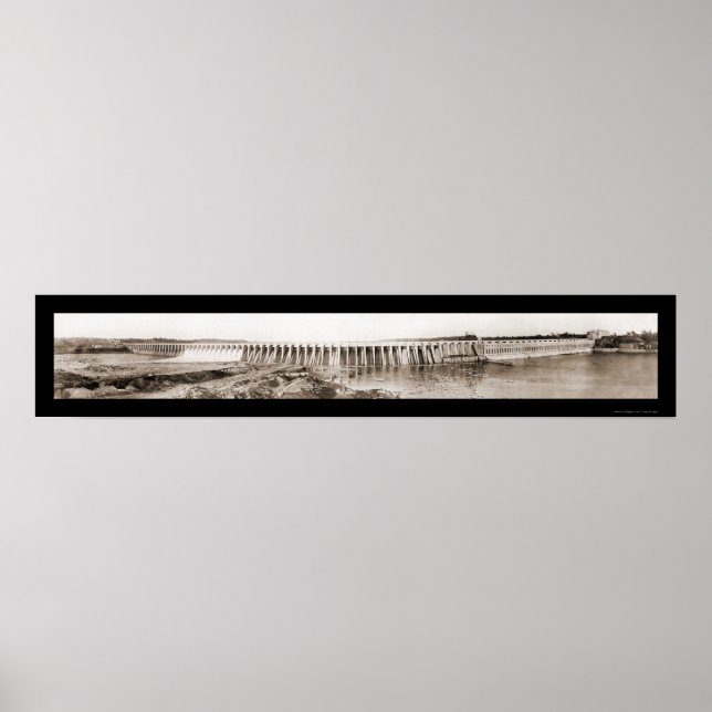 Wilson Dam Tenn River Photo 1926 Poster (Front)