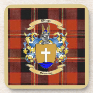 Wilson Family Crest*   Coaster