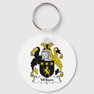 Wilson Family Crest Key Ring