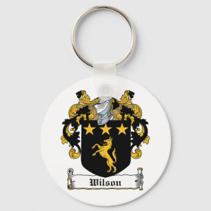 Wilson Family Crest Key Ring