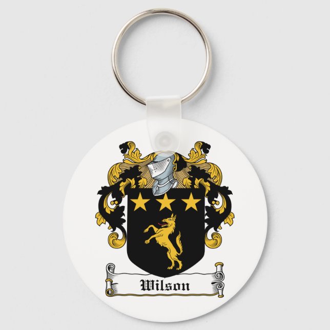 Wilson Family Crest Key Ring (Front)