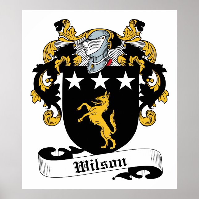 Wilson Family Crest Poster (Front)