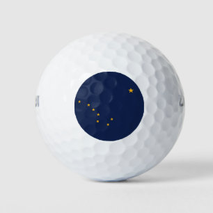 Wilson Golf Ball with flag of Alaska, USA