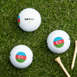 Wilson Golf Ball with flag of Azerbaijan