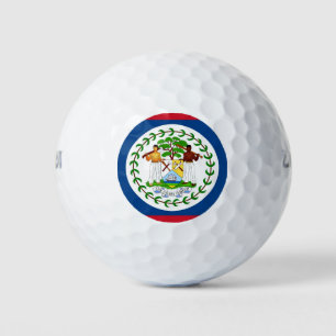 Wilson Golf Ball with flag of Belise