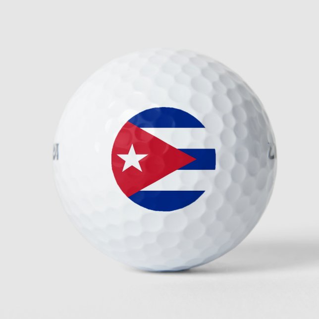 Wilson Golf Ball with flag of Cuba (Front)