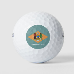 Wilson Golf Ball with flag of Delaware, USA