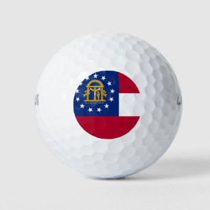 Wilson Golf Ball with flag of Georgia, USA