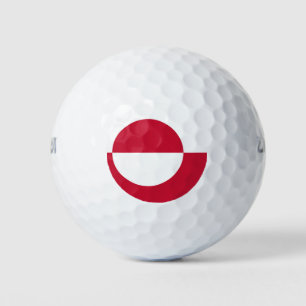 Wilson Golf Ball with flag of Greenland
