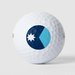 Wilson Golf Ball with flag of Minnesota, USA