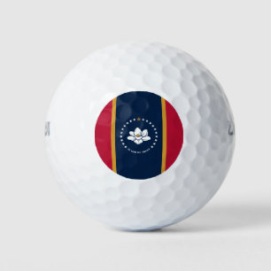 Wilson Golf Ball with flag of Mississippi, USA