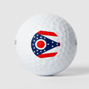 Wilson Golf Ball with flag of Ohio, USA