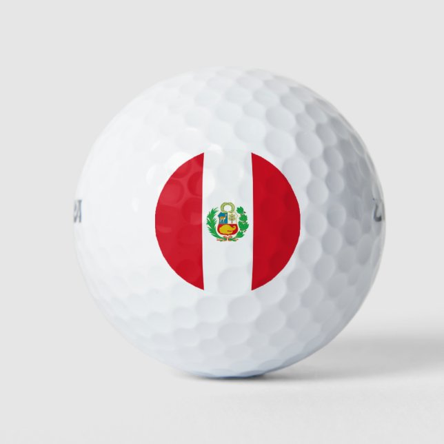 Wilson Golf Ball with flag of Peru (Front)