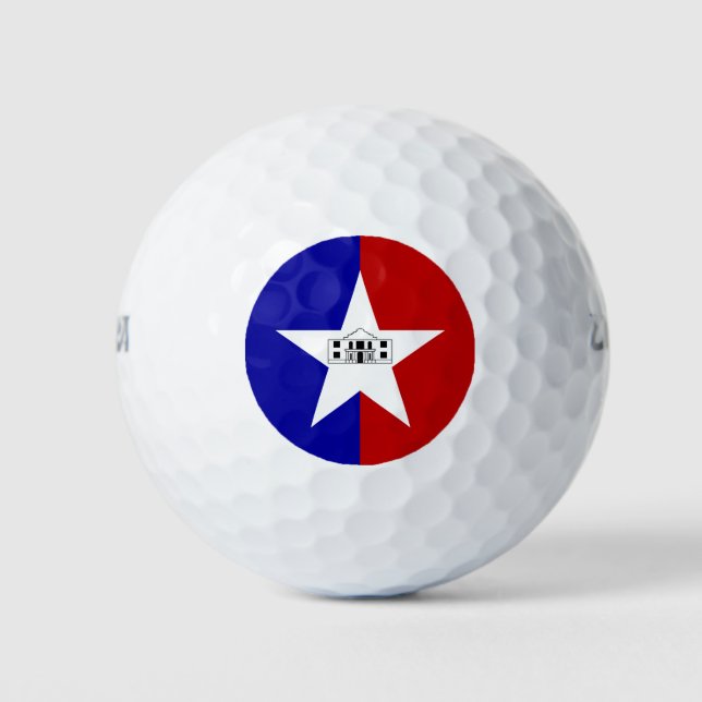 Wilson Golf Ball with flag of San Antonio (Front)