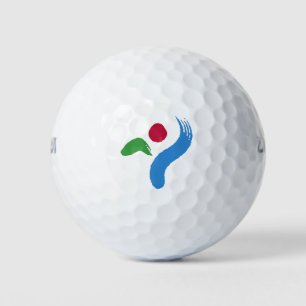 Wilson Golf Ball with flag of Seoul, South Korea