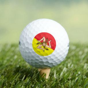 Wilson Golf Ball with flag of Sicily, Italy