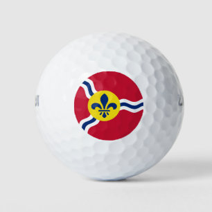 Wilson Golf Ball with flag of St. Louis, Missouri