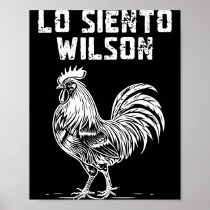 Wilson lo siento  poster