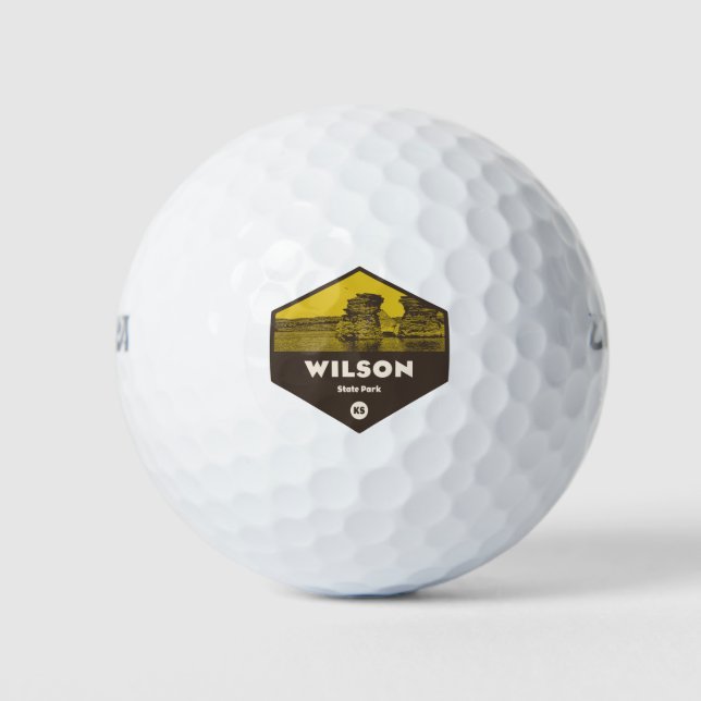 Wilson State Park Kansas Golf Balls (Front)